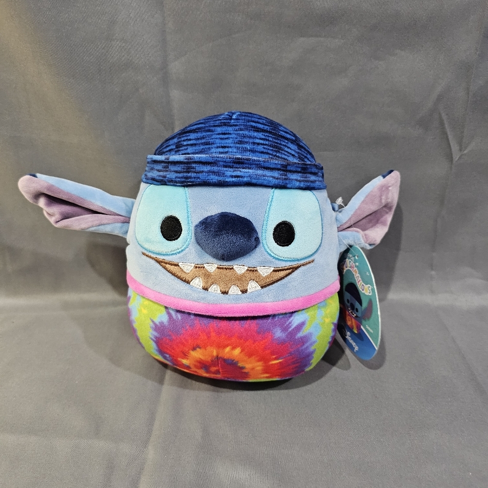 8" Squishmallows Disney Stitch Tie-Dye Little Plush
